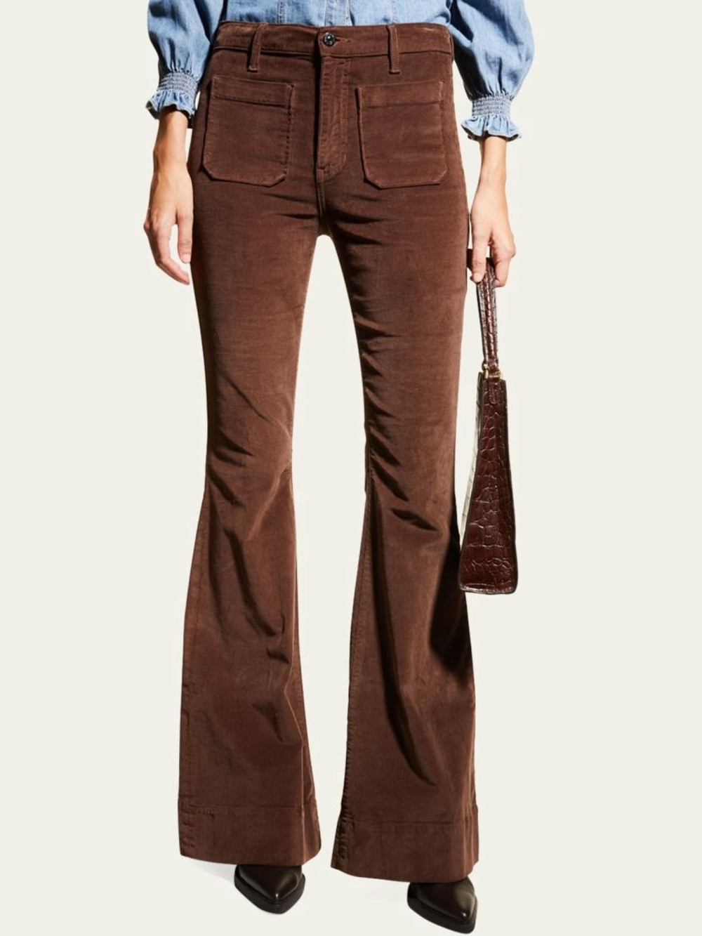 Veronica Beard Sheridan Corduroy Flare Pants